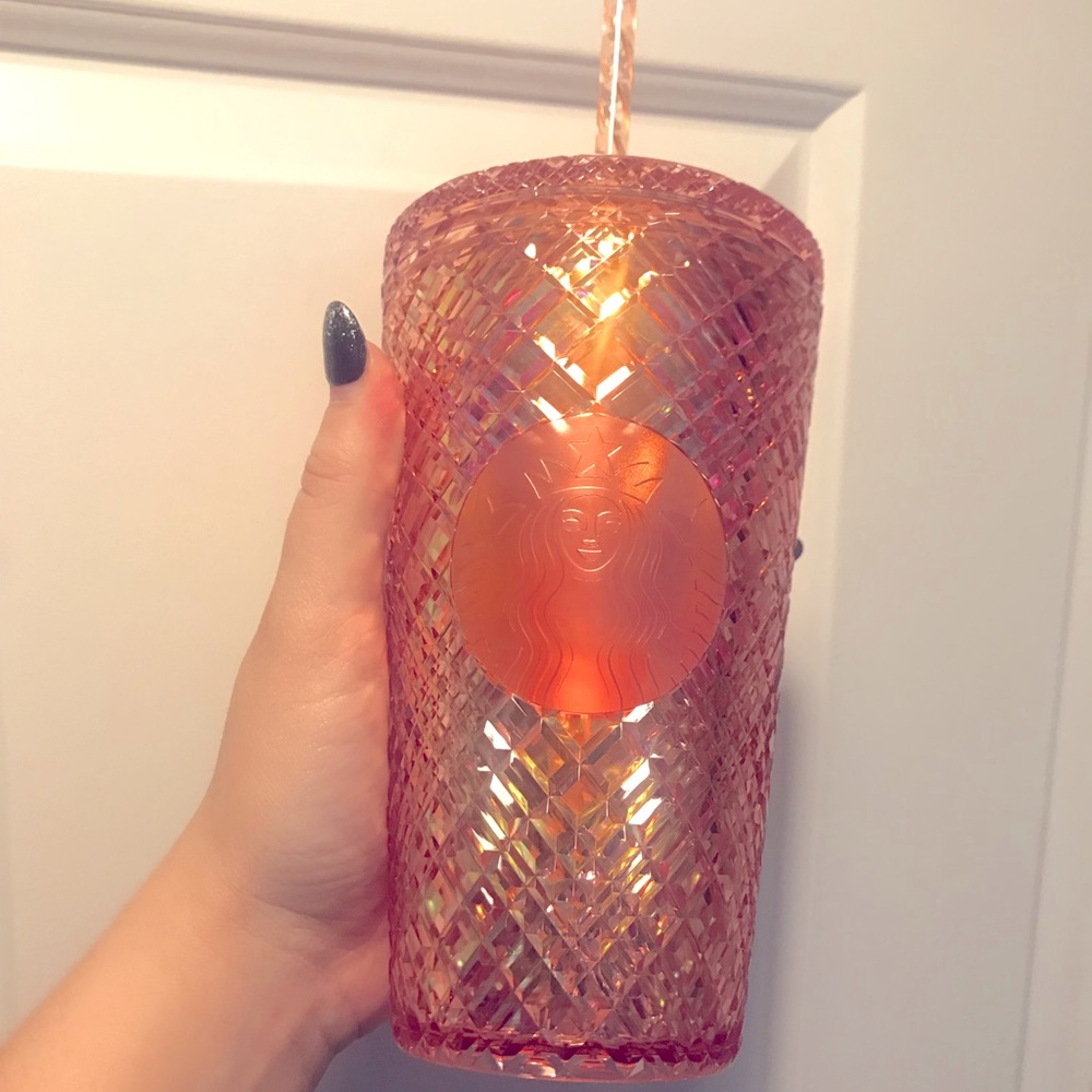 BNWT 🍑 Peach Diamond Starbucks Cup | Grande